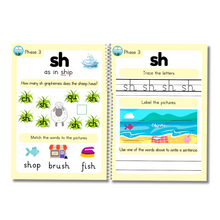 Load image into Gallery viewer, Phonics wipeable book - Phase three/ Level 2