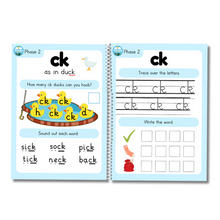Load image into Gallery viewer, Phonics wipeable book - Phase two/ Level 1