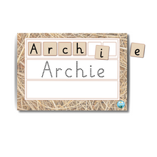 Load image into Gallery viewer, Personalised Name Writing Practice Mat (First Name)
