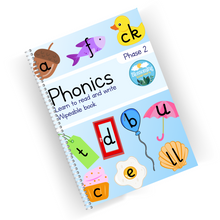 Load image into Gallery viewer, Phonics wipeable book - Phase two
