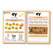 Load image into Gallery viewer, Phonics wipeable book - Phase five

