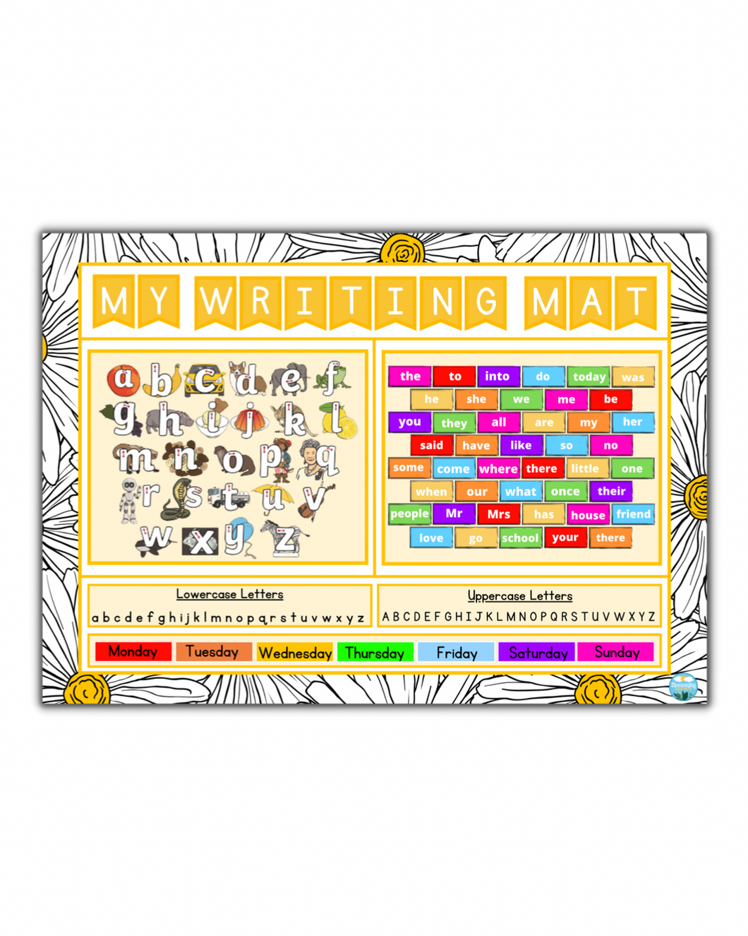 Year 1 Writing Mat (Ages 6-7 years)